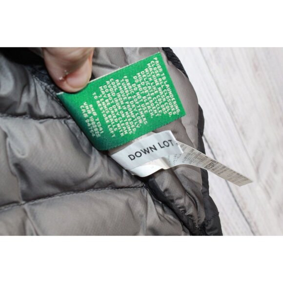 LL Bean Ultralight 850 Down Hooded Coat Three Quarter Length Black Large - Picture 7 of 11